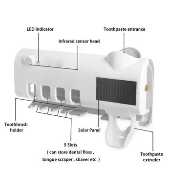 Porta Cepillos De Dientes Mas Dispensado